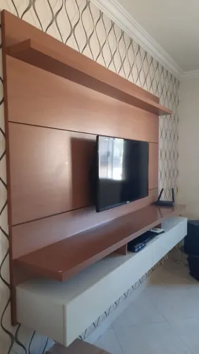 Rack com painel para TV