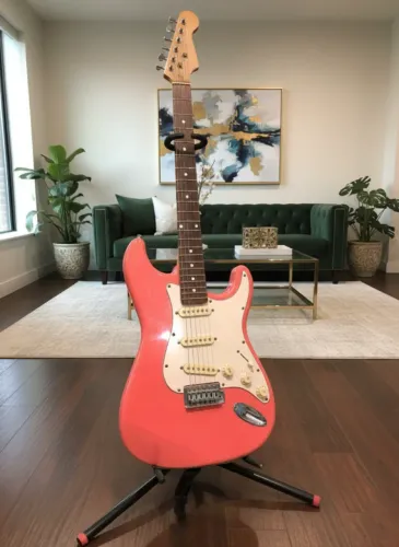Guitarra Stratocaster Phoenix anos 2000 - Shell Pink