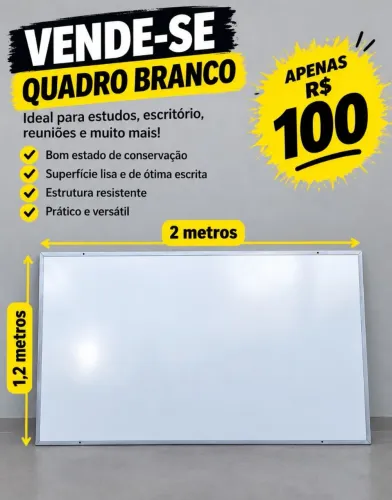 Quadro branco tem conversa