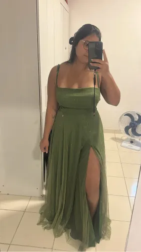 Vestido verde oliva 