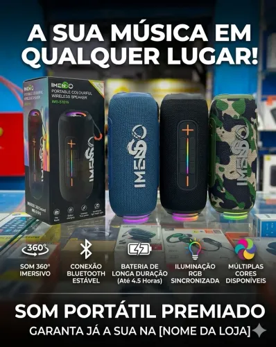 Caixa de som Bluetooth
