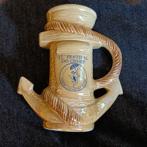 Antiga Caneca de Chopp em Formato de Âncora com Corda 17 Festival de Chopp Country Club