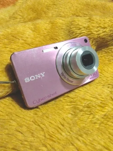 Cybershot rosa DSC-W350 em perfeito estado - acompanha acessórios
