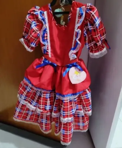 Vestido novo comprei e não serviu para festa junina xadrez