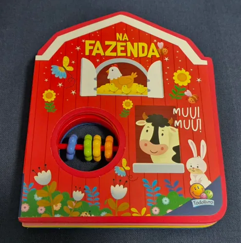 Livro Infantil Sensorial Na Fazenda Novo