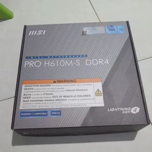 Placa Mãe MSI h610m-S DD4 NOVA