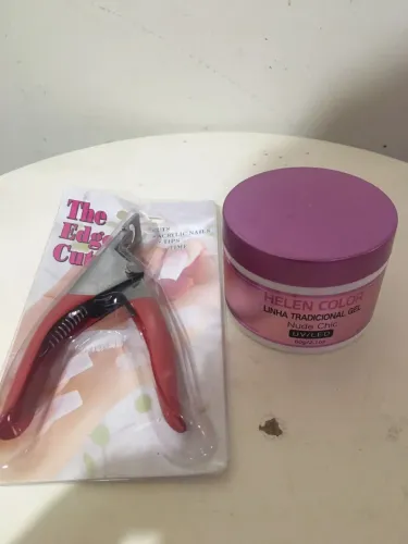 Kit Alicate unhas postiças + Gel Reconstrutor