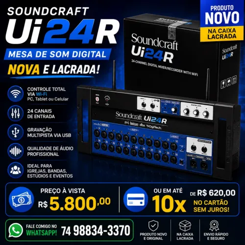 Mesa de som digital UI24R SOUNDCRAFT