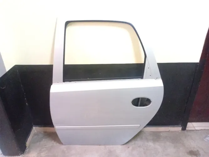 Porta Traseira Esquerda Chevrolet Meriva 2009 2010 Leia Traseira Esquerdo Prata