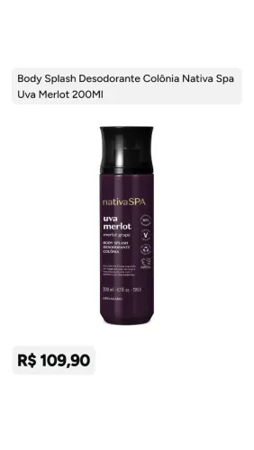Body splash Uva Merlot