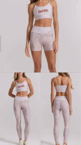 Conjunto fitness top + calça + short