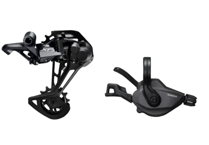 Câmbio Traseiro Shimano Deore XT M8100 12v + Passador XT c/ abraçadeira