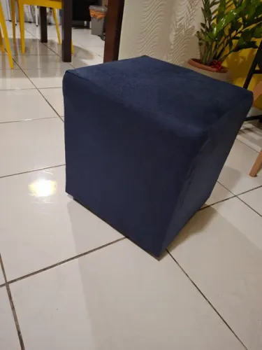 Puff/Banqueta Azul - Novo