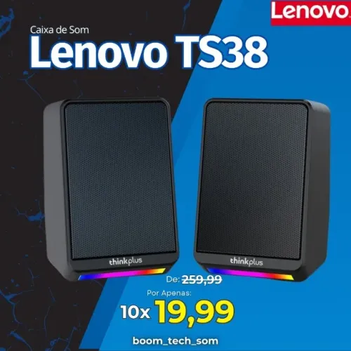 Caixa de Som Lenovo-TS38 | Garantia | Som Surround | Pronta Entrega