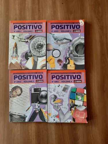 Apostila Positivo 5, 6, 7, 8 ano e 1 ano semi-nova (4 Bimestres)