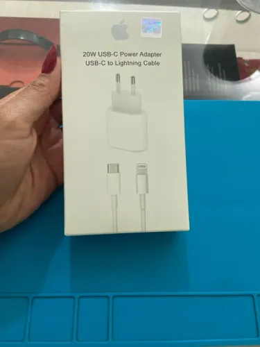 Kit Carregador De iPhone Fonte + Cabo Carregamento Rápido PD 20w