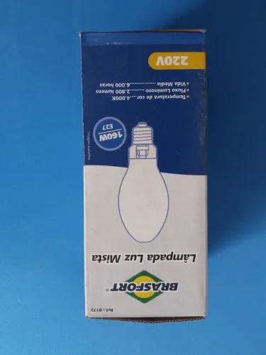 Lâmpada mista 160w 220v 6400k brasfort
