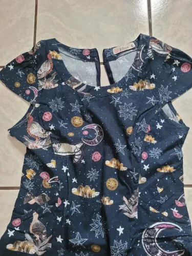 Vestido Kitson lua, cor azul escuro, tam G