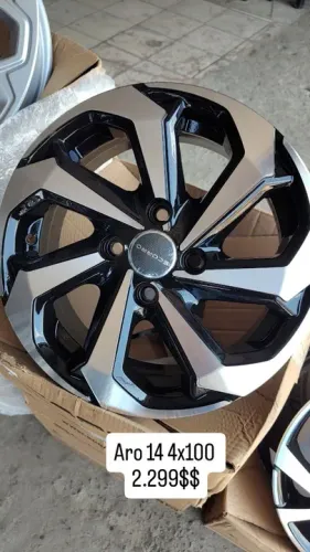 Rodas 14  novas na caixa furacão 4x100 em 10 xsem juros 