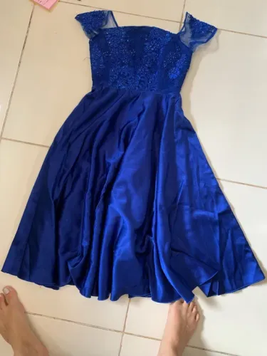 Vestido azul royal, tamanho 34