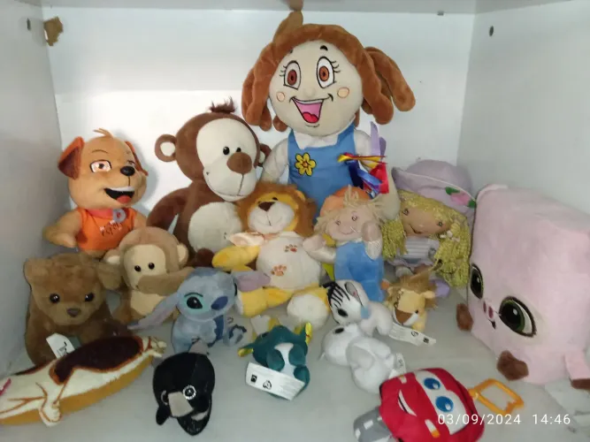 Bichinhos de pelúcia, kit com 17 peças 