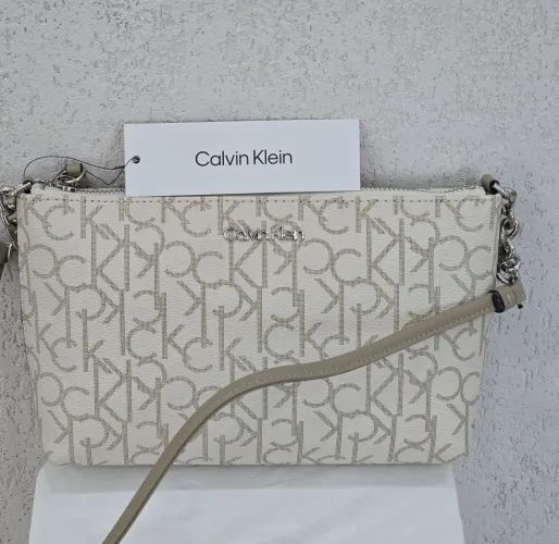 NOVO! Calvin Klein Bolsa Transversal Feminina,  couro e original 