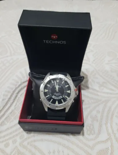 Relógio Technos Skydiver Clássico NOVO Na Caixa Pulseira em Aço inoxidável ou Silicone