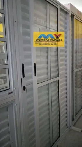 porta balcao 3 folhas alumínio branco 