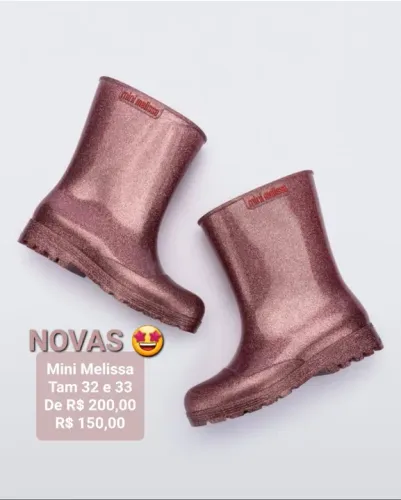 Bota Mini Melissa - Tam 32 [NOVA] 