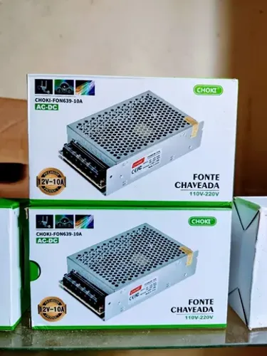 Fonte chaveada 12v 10 amperes.