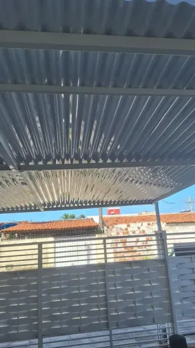 Cobertura de garagem alumínio e galvanizado 