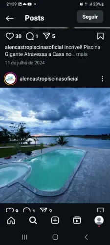 Piscina de 8m com Spa