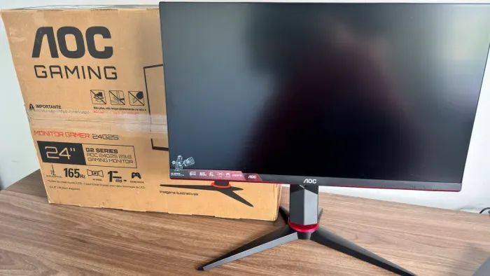Monitor Gamer AOC 24 Polegadas 165hz como novo (Ac. Cartão)