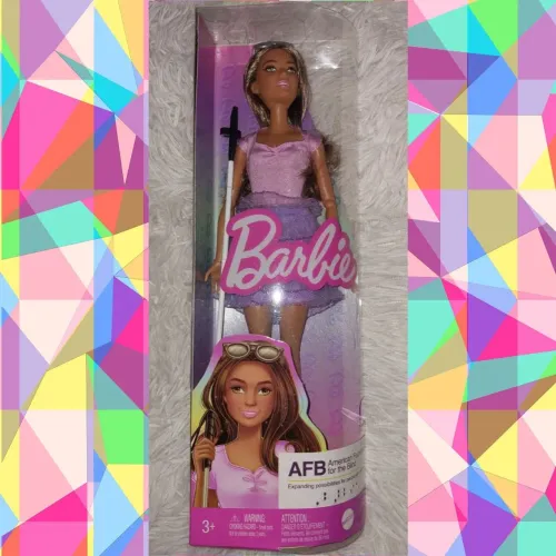 Boneca Barbie Fashionista Deficiente visual