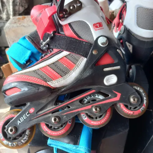 Patins roller traxard P34 íntegro regulável botão push
