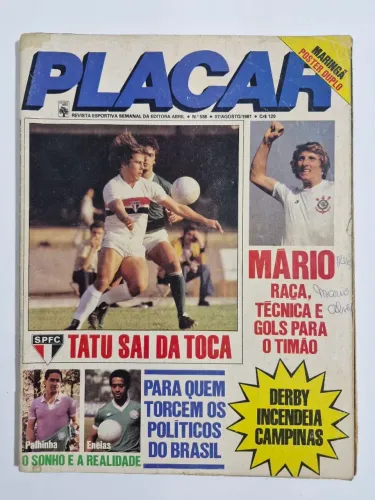 Revista Placar n? 586 Corinthians, São Paulo, Palmeiras