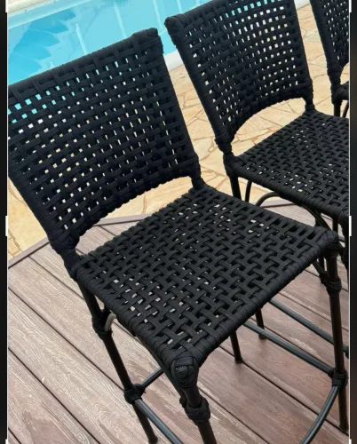 Banquetas em corda nautica pra balcao