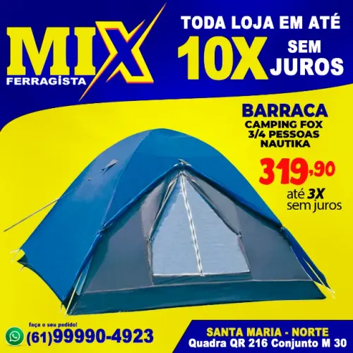 Barraca Camping Fox 3/4 Pessoas NAUTIKA