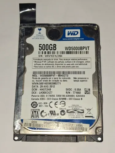HD SATA WD 500GB 