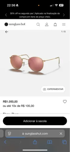 Óculos de sol Ray-Ban Round Metal