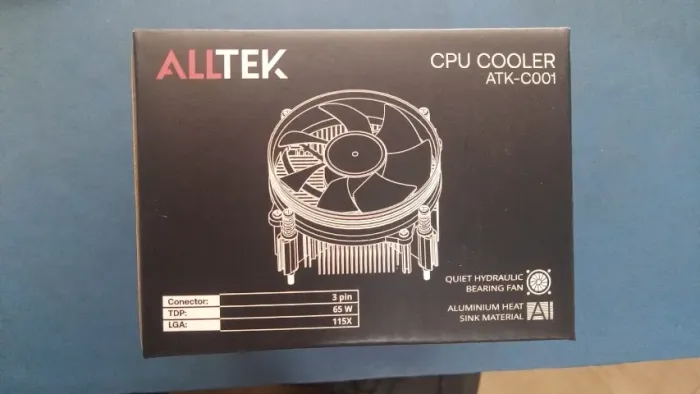 CPU COOLER ATK-C001 ALLTEK NOVO LACRADO FRETE GRÁTIS PARA MACEIÓ