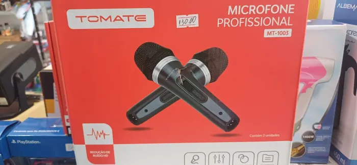 Microfone Profissional Tomate MT-1003 - 2 Unidades