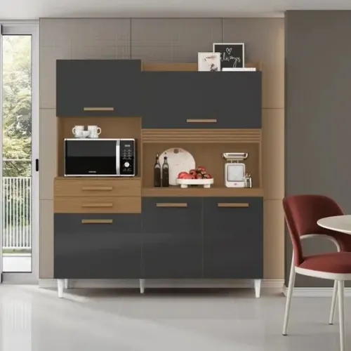 Armário de Cozinha 5 Portas 2 Gavetas Novo Entregamos em 24h