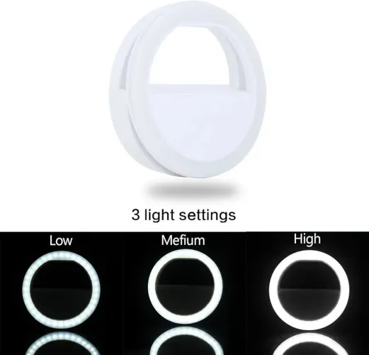 Luz Selfie Ring Light Celular Universal (Cores sortidas) 3 unidades