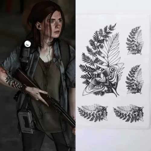 Tatuagem The Last of Us - Ellie cosplay