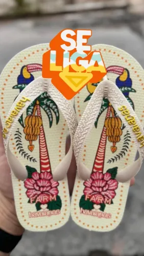 Havaianas Farm Lindas e Confortáveis!