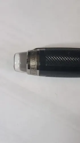 Caneta Montblanc modelo rolebol toda em carbono preto