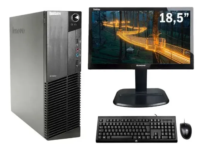 PC LENOVO M92 INTEL I3 COM MONITOR TECLADO E MOUSE