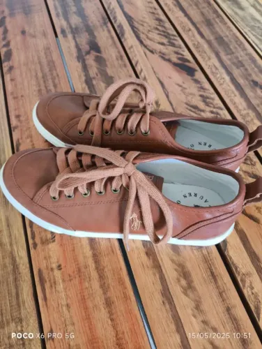 Sapato Polo original, marrom, masculino, Tamanho 36