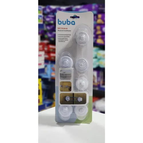 Kit Trava Flexível Multiuso Buba - Segurança para seu bebê